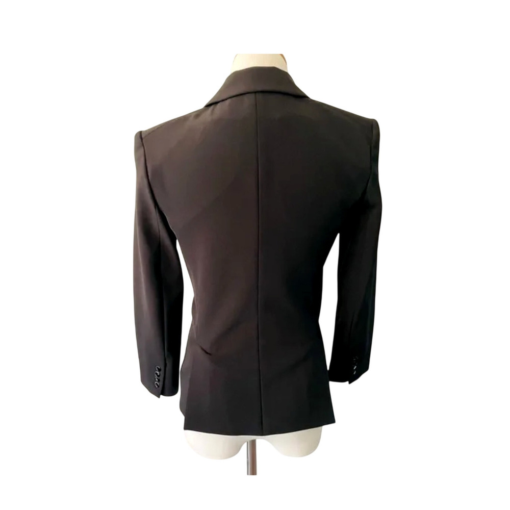 Veronica Beard 2 Core Schoolboy $645 Scuba Dickey Jacket Fitted Blazer Black NWT - Picture 6 of 15